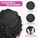 AISI BEAUTY Black Ponytail Extension10 Inch Short Curly Drawstring Ponytail for Women Clip in Synthetic Curly Pony Tails HairPiece(Black)