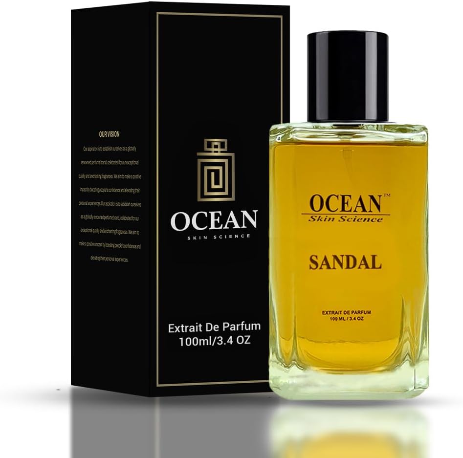 Sandal Perfume for Men & Women โ 100ml Long-Lasting Extrait De Parfum with Rich Sandalwood & Amber โ Premium Unisex Woody Fragrance for Daily-Wear, Weddings & Special Occasions