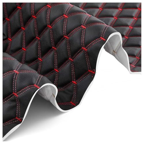 Tissu simili cuir souple noir 1,6x3m pour réfection de canapé et sièges de voiture