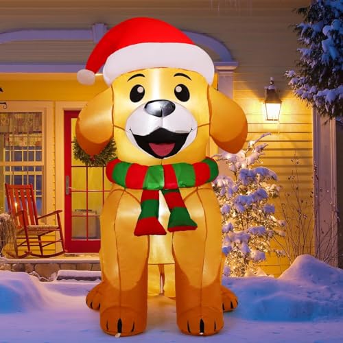 Aufblasbare Weihnachtsfigur mit LED-Beleuchtung – 152 cm