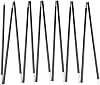 Unassembled Tent Poles Replacement, Female and Male End Tent Compatible, Aluminum Tent Pole Repair Kit.1 Pole Pack