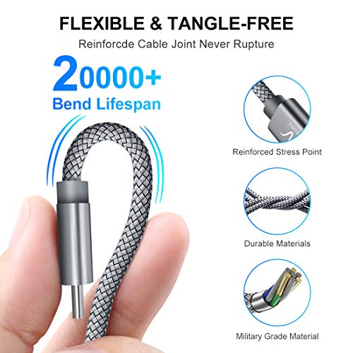 Image of Wayona USB C to USB C 65W Short Powerbank Fast Charging Cable Compatible for iPhone 15Pro Max 15Plus Samsung Galaxy S25 Ultra,S23 Flip,Fold,A34,A54,Oneplus,Google Pixel,Nothing Phone (0.25M, Grey)