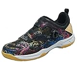 Zapatillas De Bádminton para Hombres Y Mujeres Tenis De Mesa Comodidad Antideslizante Y Resistente Al Desgaste,Negro,40 EU