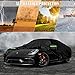 Waterproof Car Cover Replace for 1997-2025 Porsche 718 Boxster/Cayman 986/987/981, 6 Layers All Weather Full Car Covers with Zipper Door & Windproof Bands for Snow Rain Dust Hail Protection (718)