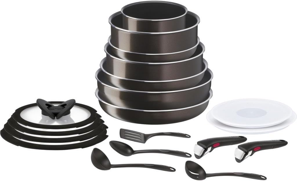 Tefal Ingenio XL Intense 19 Parça Titanyum Tencere Tava Seti |2X Kaplama |Yapışmaz Tencere Seti | İndüksiyonlu |Çıkarılabilir Sap