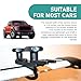 Titgoes Roof Box U-bolt Clamp Set, Metal Cargo Carrier Rack Bolt Kit, Roof Rack Brackets with Lock Nuts, Universal Automotive Exterior Mounting Parts for Most Cars, SUVs, Trucks, Vans (Black)