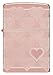 Zippo Heart Design High Polish Rose Gold Pocket Lighter
