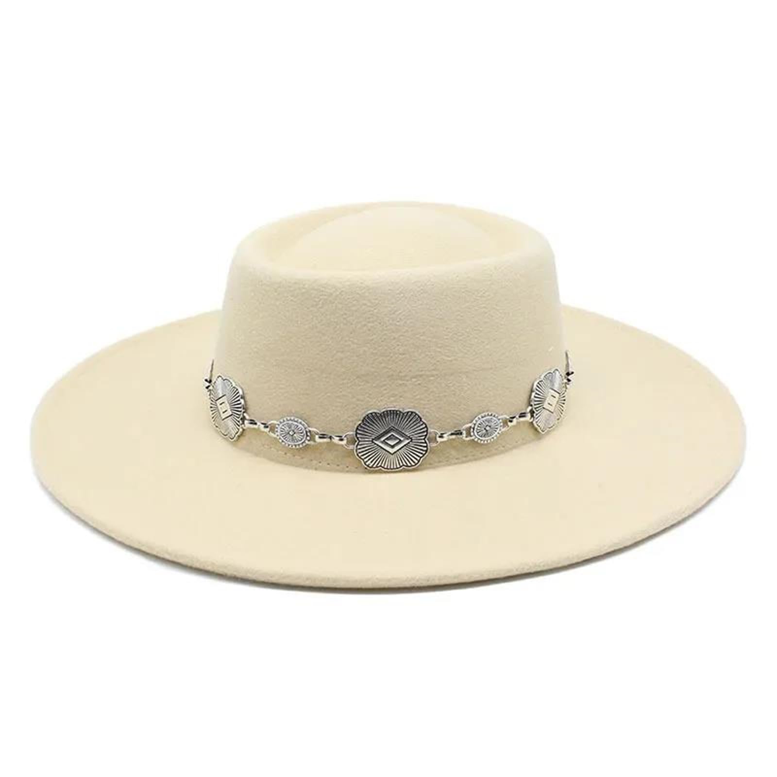 Fedoras Cappelli Per Le Donne 9.5CM Big Brim Lusso Cintura Fascia Feltro Jazz Cappelli Abito Da Sposa Cappello Formale