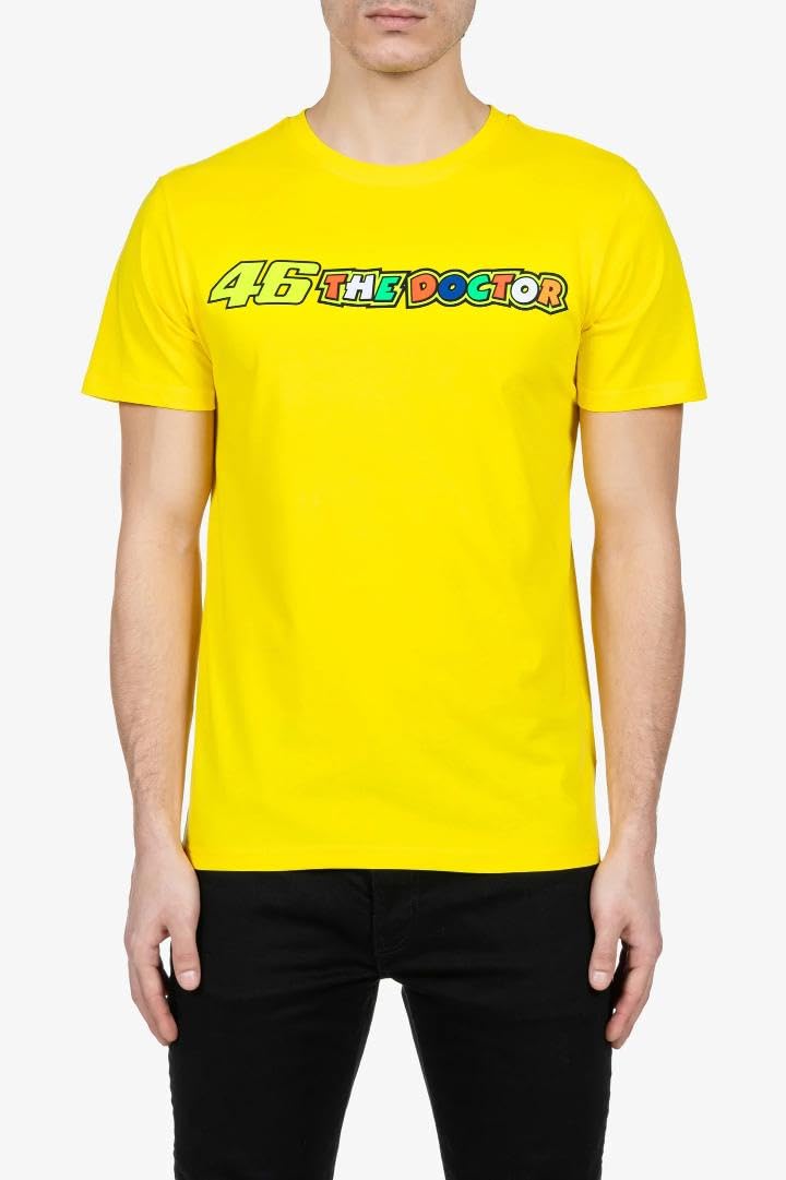 Valentino Rossi T-Shirt 46 Doctor M,Yellow,Man