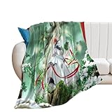 Manta de forro polar para cama, sofá, manta de franela gruesa y cálida para todas las estaciones, 127 x 152 cm