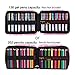 qianshan Pencil Case Holder Slot - Holds 202 Colored Pencils or 136 Gel Pens with Zipper Closure - Large Capacity Pen Organizer for Watercolor Pens or Markers -Perfect for Artist Pinkhorse