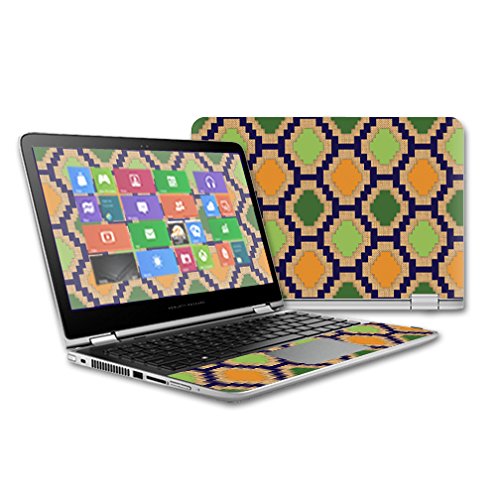 MightySkins Skin Compatible with HP Pavilion x360-13 (2015) Touch Laptop case wrap Cover Sticker Skins Aztec Tile