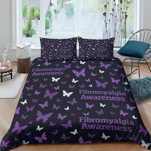 Housse de couette fibromyalgie King en impression 3D durable avec taies - 2