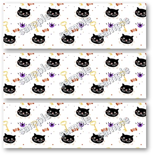 Halloween 3 Border Side Strips, Cake wrap Frosting Sheet Icing Paper for Cake Decoration Edible Cake Sticker Decal 10