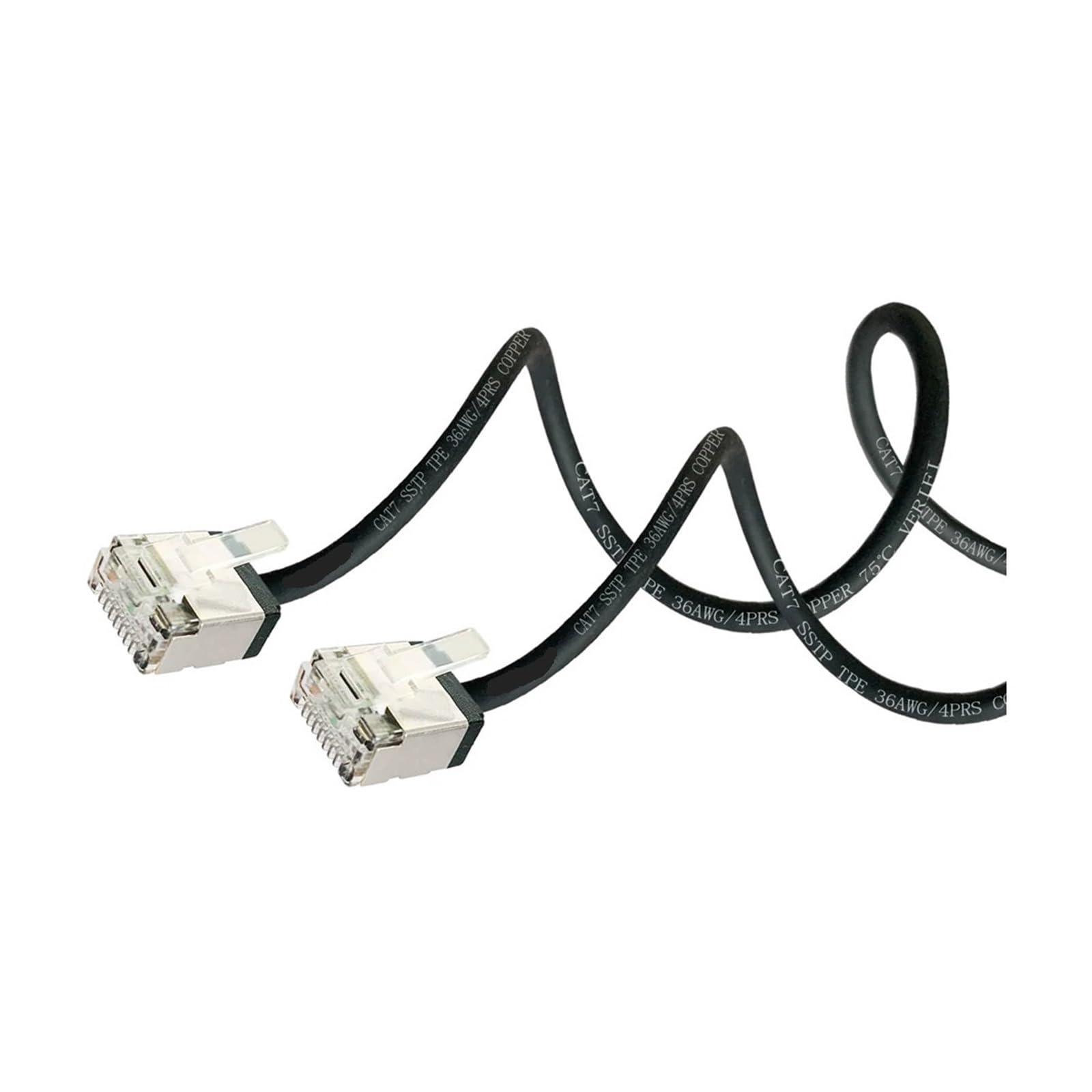 câble Ethernet, Cat7 mince LAN 4,0 mm SSTP RJ45 10 Gbit/s 600 MHz ,1-1,5 m