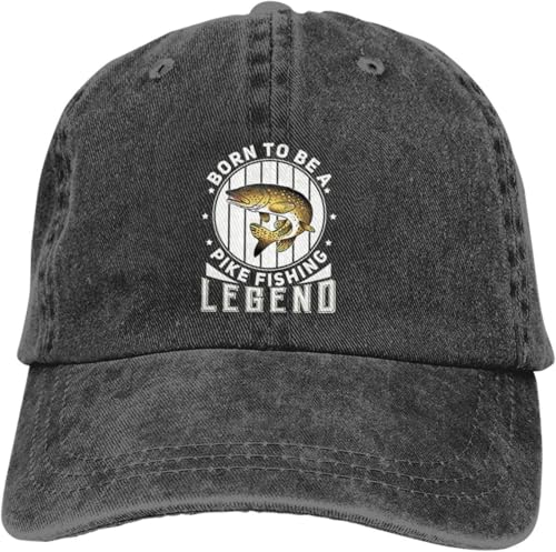 Pêche au brochet du Nord en casquette de cowboy drôle et respirante pour l'été