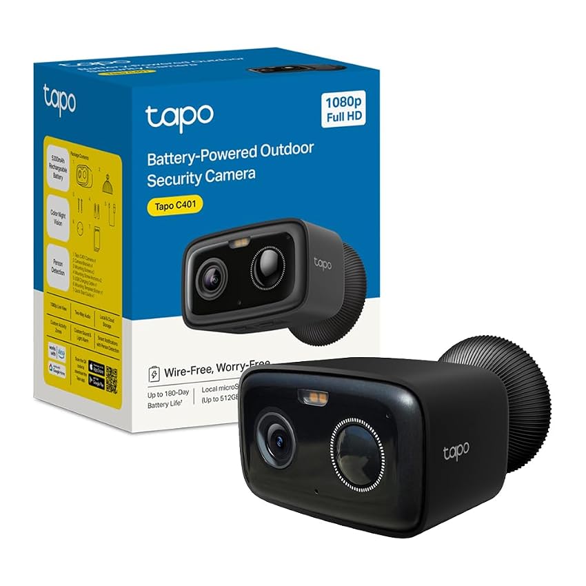 Tapo C401 Telecamera WiFi Esterno Senza Fili, Full HD 1080P