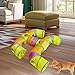 Leefasy Pet Cat Tunnel Tube Multifunctional Lightweight Exercise Hideaway Training with Balls Hideout Activity, Colorful