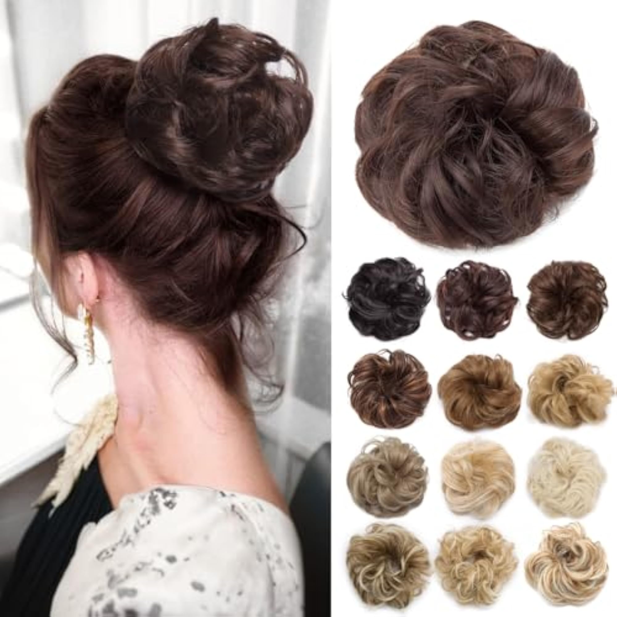 Messy Bun Hair Piece Scrunchy for Women