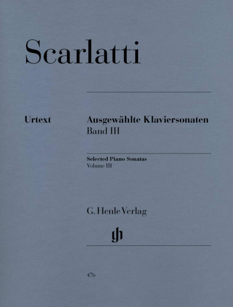 Selected Piano Sonatas Vol. 3 - piano - (HN 476) (English, French and German Edition) (Multilingual Edition)      Paperback – January 9, 2009