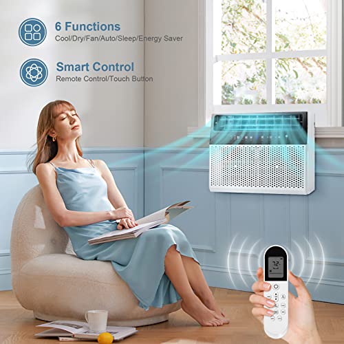 Image of Antarctic Star 12,000 BTU Window Air Conditioners with 6 Modes 24H Timer, U-Shaped Air Condtioner Window Unit Cools up to 550 Sq.Ft, Energy-saving Window AC Units, Easy to Install, White