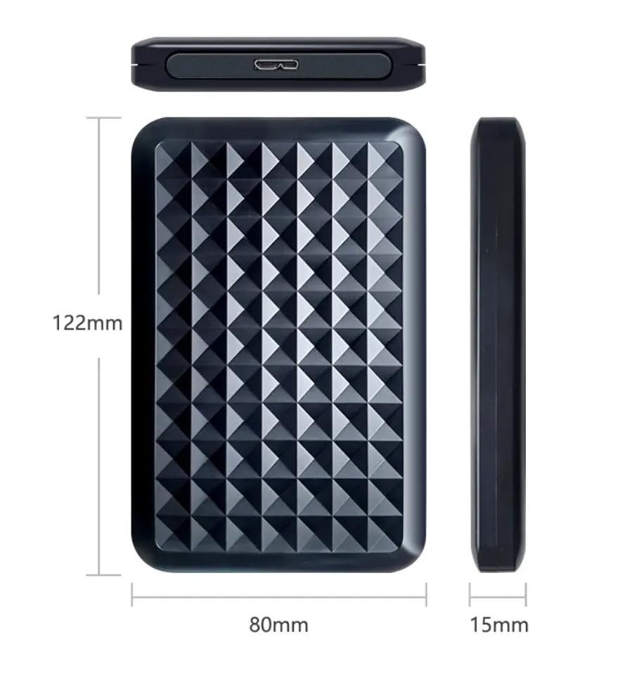 Image of 1TB Portable External Hard Disk Drive - External Storage Drive - USB 3.0 for PC Laptop Windows and Mac, External HDD. (Cube)