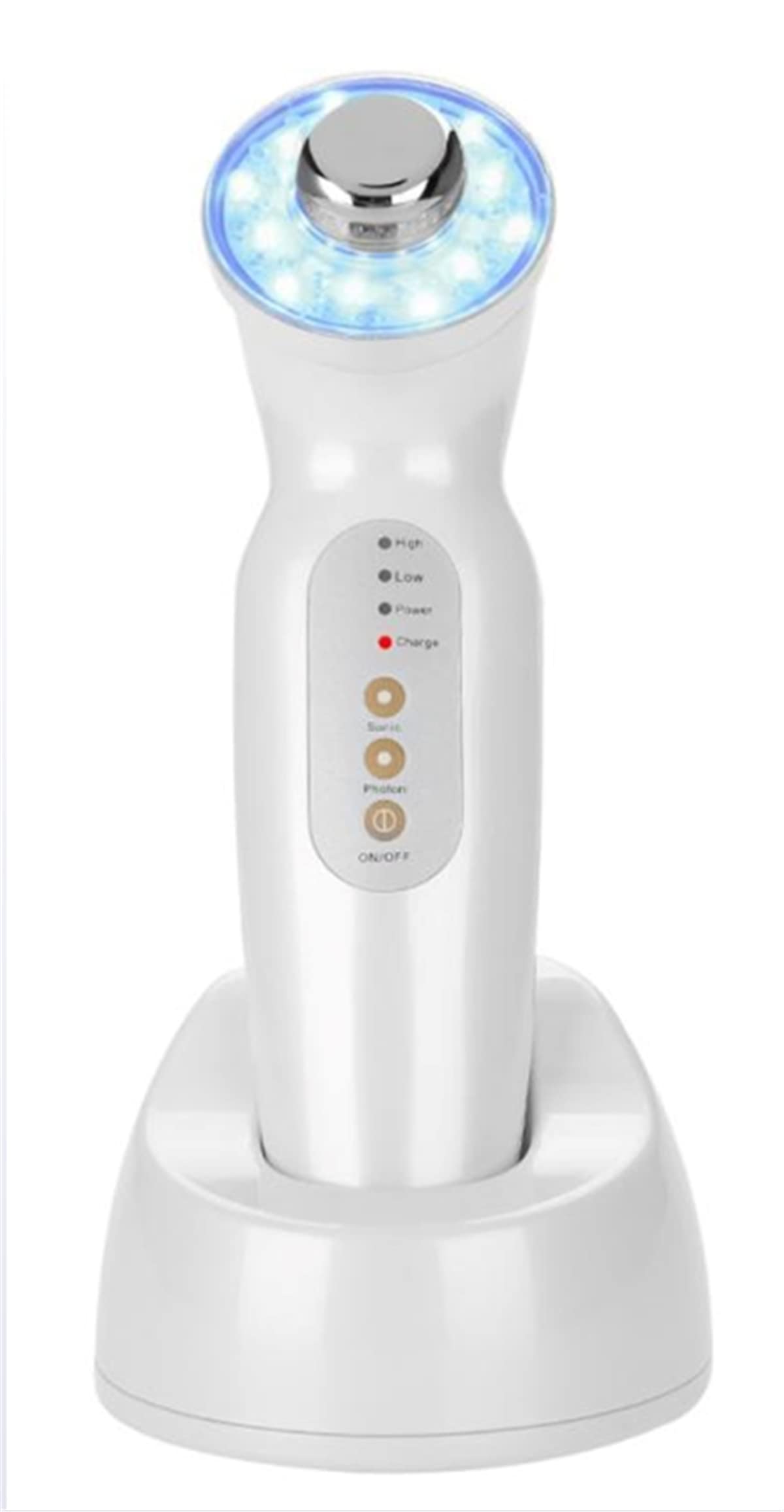 Masajeador Adelgazante Corporal, Masajeador Facial Ultrasónico De 3 MHZ, Dispositivo De Estiramiento De La Piel Antienvejecimiento De Fotones Faciales Con Terapia De Luz LED