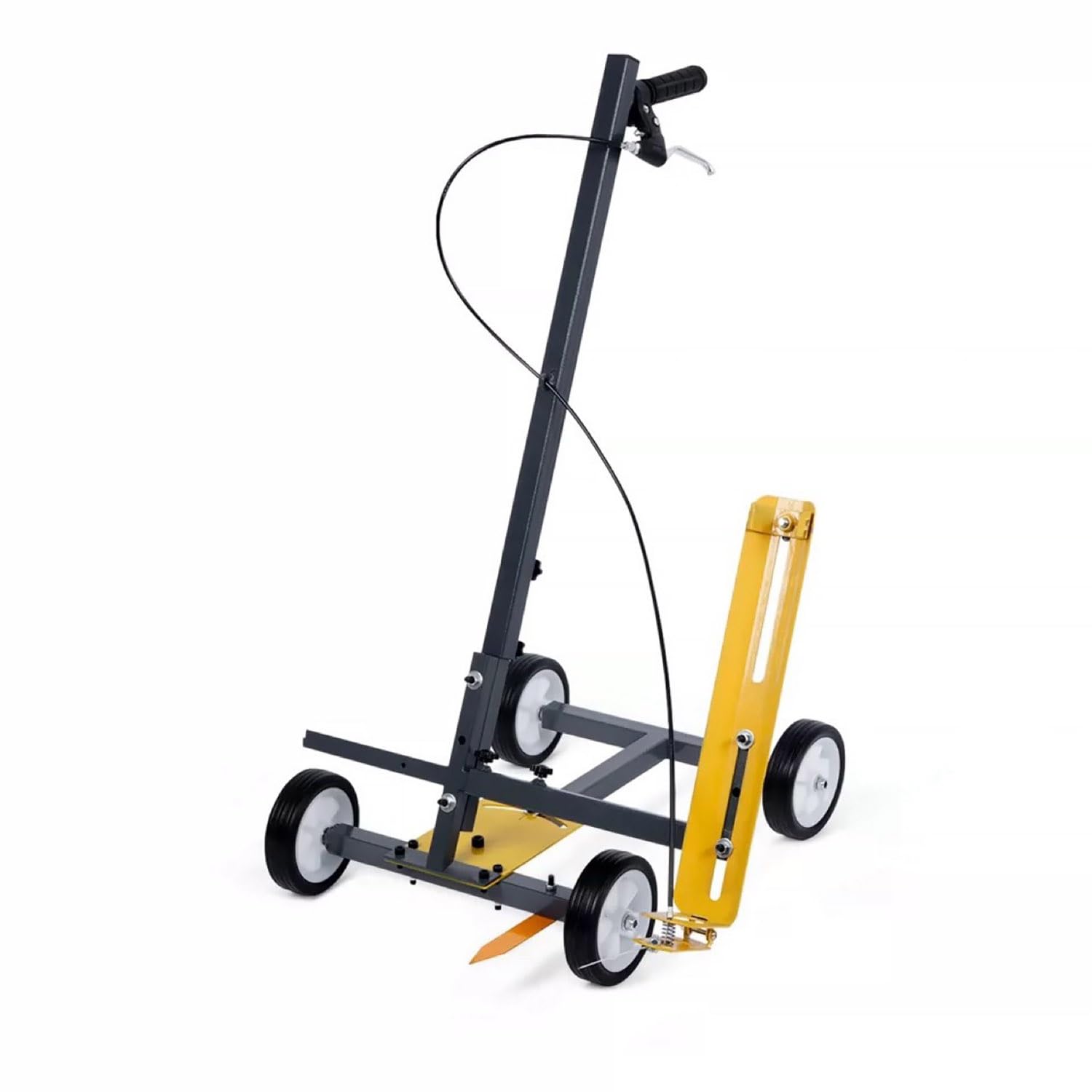 asdchZen Dual Wheel Road Marking Machine, Hand-Push Cold Spray Line Marker For Parking Lot, Sports Court, School And Road Pavement (Four Wheels)
