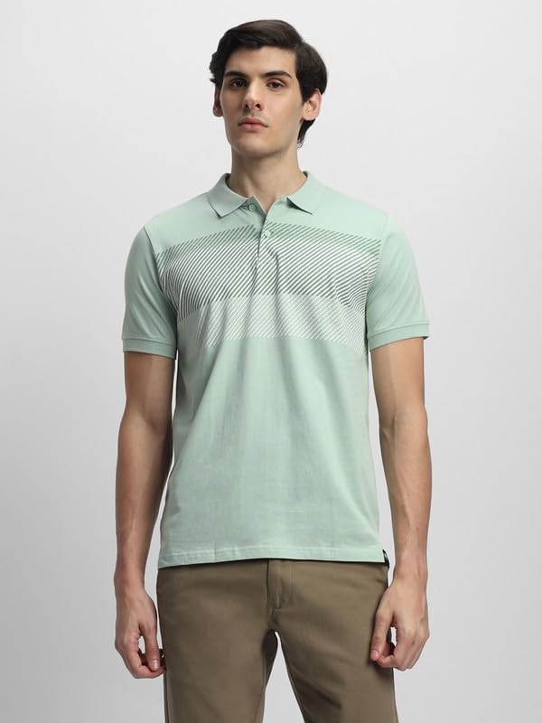 Image of Dennis Lingo Men's Cotton Polo Neck Tshirt, Regular Fit Half Sleeve