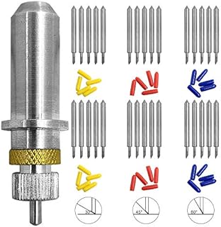 30 pcs (30/45/60 Degree) AFUNTA Blade Vinyl Cutter Plotter Cutting Blades for Roland & Most Domestic and Imported Plotter with Blade Holder Base
