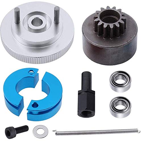 Parts & Accessories Rc 14T Clutch Bell + Shoes With Spring +Flywheel Assembly Kit Set For Redcat Volcano S30 Sh-18 Vx-18 Nitro Engine Parts - (Color: Black) #TOP1