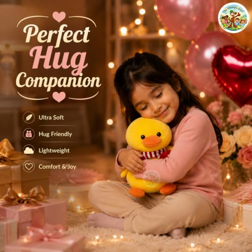 Image of Chi -Chimpu Cutest Missy Duck Plush Toy - Yellow | Huggable /Lovable Soft Toy for Kids /Girls /Babies (25 cm) 0