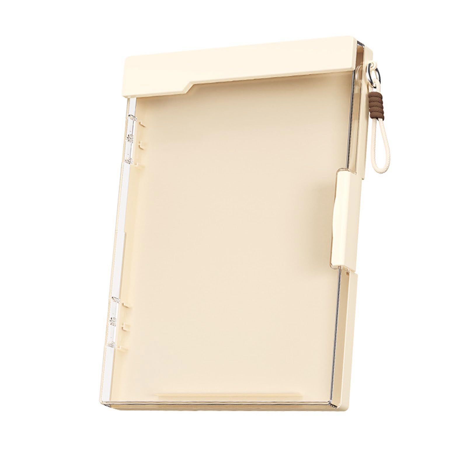 Piceioep Professional Document Organiser Case with Clipboard and Lanyard Double Layer ABS File Storage Box for School Multi Layer File Directory