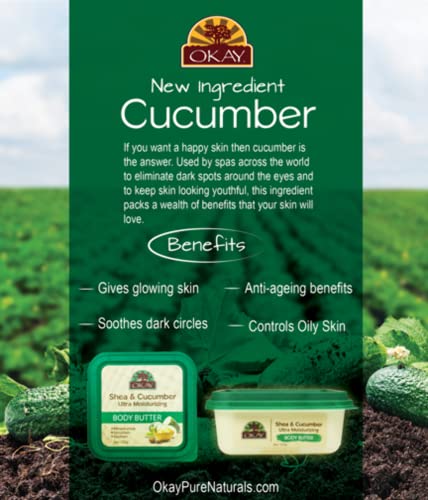Okay Shea & Cucumber Ultra Moisturizing Body Butter, 8 Ounce #TOP4