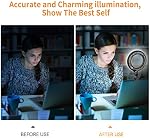 Ring Light, Video Conference Lighting Kit 3200k-6500K Dimmable Led Ring Light Clip on Laptop Monitor for Zoom Meeting/Remote Working/Video Calls/Live Streaming/YouTube Video/Makeup/TikTok