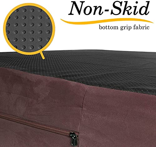 KOPEKS-Dog-Bed-Replacement-Cover-Memory-Foam-Beds-Brown-Extra-Large-Jumbo-Size - Cucciolini Doodles   KOPEKS-Dog-Bed-Replacement-Cover-Memory-Foam-Beds-Brown-Extra-Large-Jumbo-Size