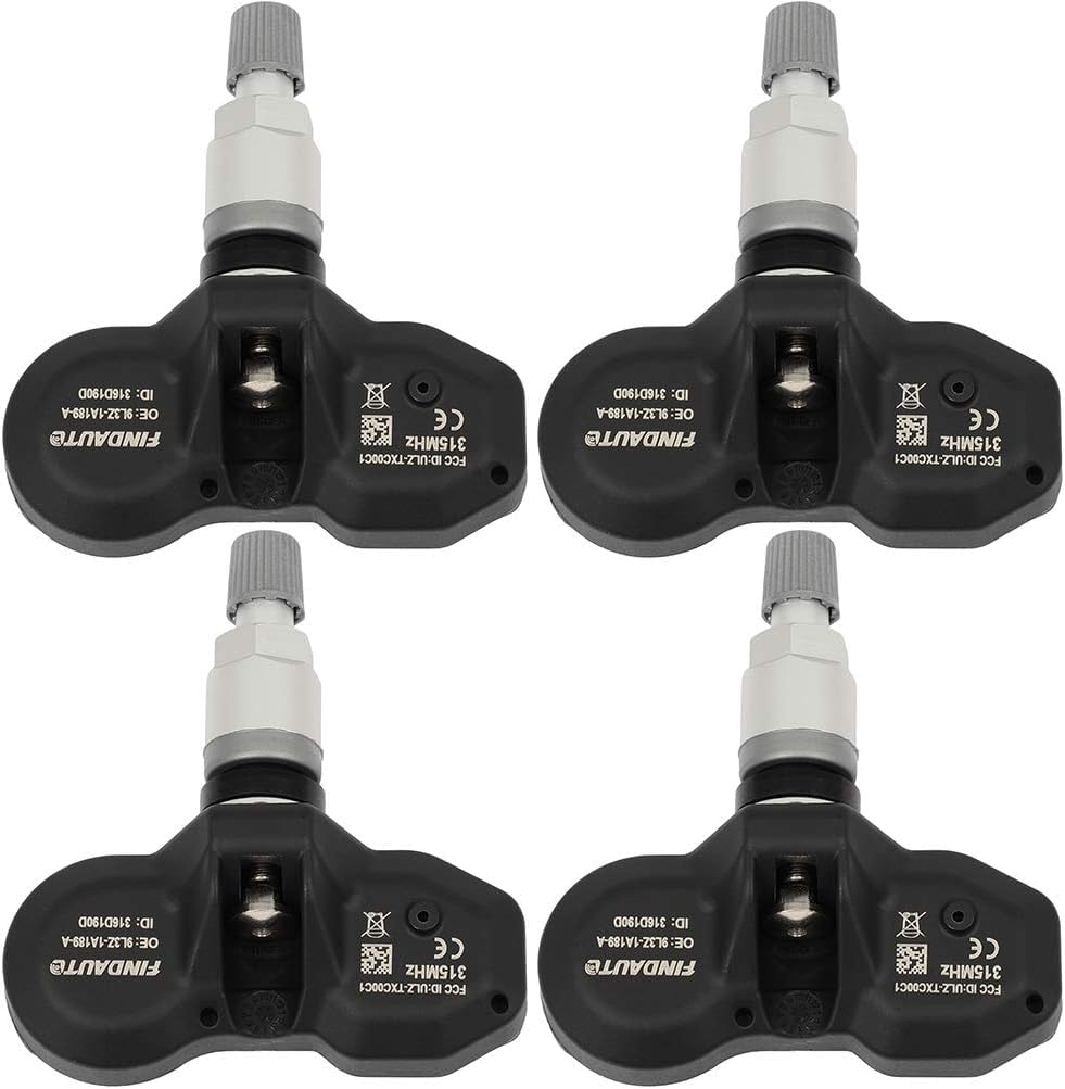 FINDAUTO Replacement for Tire Sensor 315MHz GM Original Equipment Tire Pressure Monitoring System TPMS for Ford for Lincoln for Mazda for Mercury for VPG Replaces DE8T1A180AA 974-066 4Pack