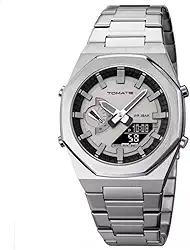 Relogio Masculino Estiloso de Pulso – Analógico e Digital, Luxo Moderno, Design Impactante