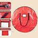 Wreath Storage Container - Canvas Sack with Handles Holds 36-Inch Artificial Wreaths with Interior Compartment for Ornaments by Elf Stor (Red)