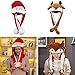 Felpa Animal Ear Hat Conejo Oreja móvil con Airbag Cap Ears LED...