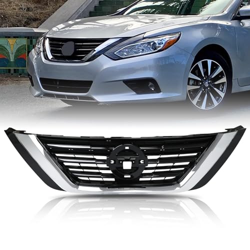 Kspeed Front Bumper Black Air Intake Grille Replacement Shroud Front Air Intake Grill Replacement Kit Compatible with 2016 2017 2018 Nissan Altima Sedan
