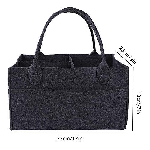 Organizador para fraldas de bebê, suporte de fraldas com vários compartimentos e bolsos externos, or