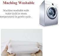 Vista 6 de Paquete de 4 manteles elásticos redondos blancos de 60 pulgadas, mantel redondo de elastano de 60 pulgadas, mantel ajustable elástico, lavable