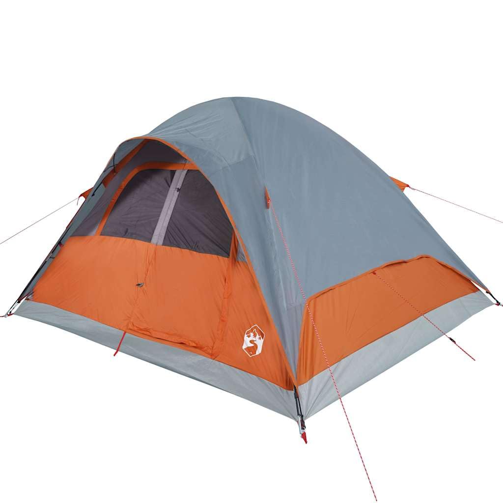 Tenda Familiare a Cupola 6 Persone Verde Impermeabile