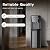 Tehanld Bottom Loading Water Cooler Dispenser for 3 or 5 Gallon Bottles - Water Dispenser with Hot, Room & Cold Spouts, LED Display with Empty Bottle Alert, Child Safety Lock, Raven Black