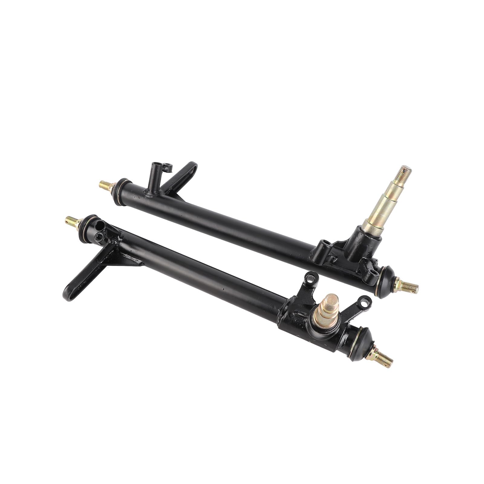 POENVFPO 420mm Amortyzator Układu Kierowniczego Wrzeciono Zwrotnicy Stop Metali wał Kierownicy Gokart 1 para dla ATV UTV Quad Zamiennik dla Kandi