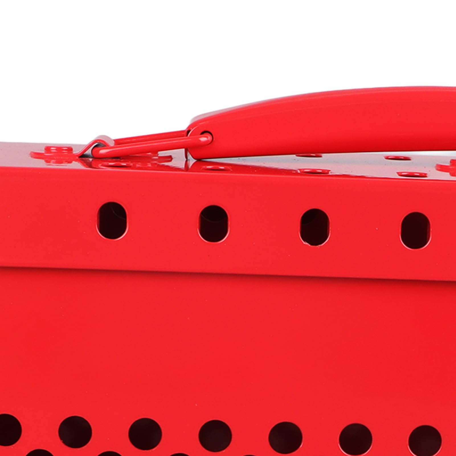 498A Caja Roja de Bloqueo y Etiquetado, Construcción Resistente, Capacidad para 12 Candados, Versátil para Bloqueo de Interruptores, Bloqueo de Válvulas