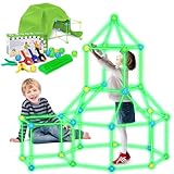 YOOHBERRYS Höhle Bauen Kinder, 101 PCS Im Dunkeln Leuchtendes Konstruktionsspielzeug, Indoor Spielhaus Höhle Kinder Spielzeug, Crazy Forts für Jungen Mädchen