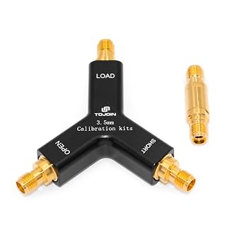 مجموعة معايرة TOJOIN 3.5mm-K مع معيار، متوافقة مع مجموعة المعايرة الميكانيكية القياسية 85033E، تيار مستمر حتى 9 جيجاهرتز، عزم معايرة 0.9 نيوتن/متر، مع محول مستقيم من أنثى إلى أنثى SMA