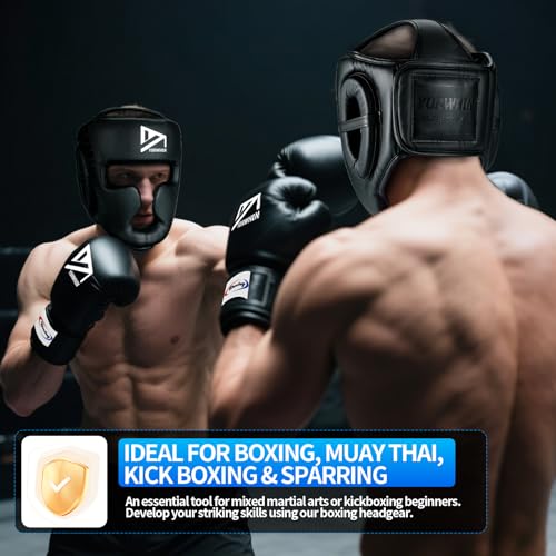 Boxing Headgear, MMA Training Sparring Safety Head Guard, Women Men Boxing Helmet for MMA Training, Sparring, Muay Thai, Martial Arts, Karate, Taekwondo